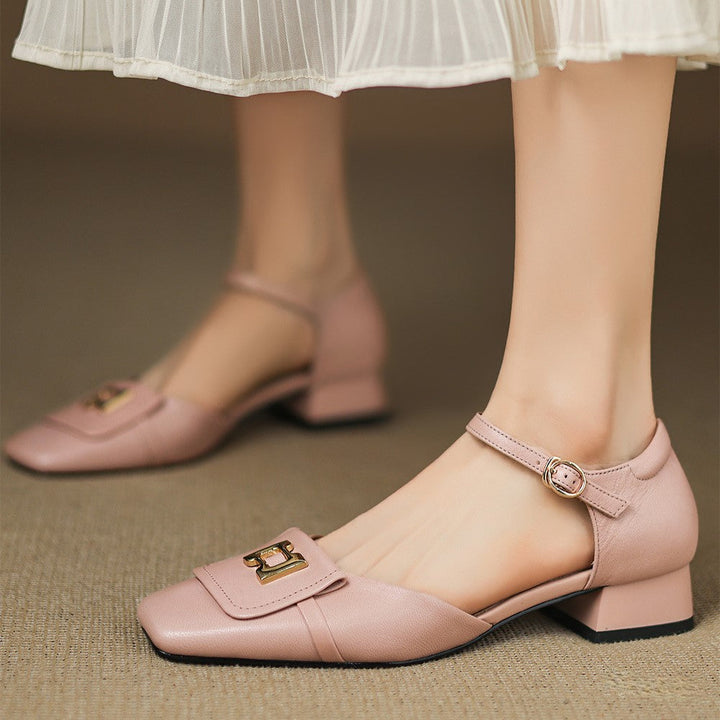 Elvane – Schnalle Cuir Mary-Janes