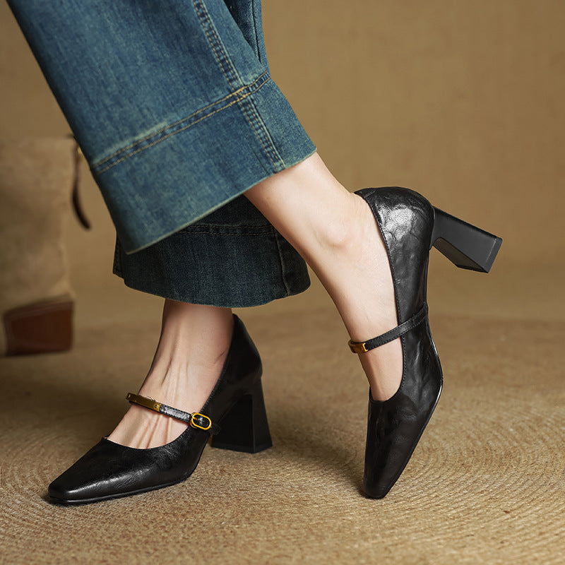 Caroline – Escarpins en Cuir