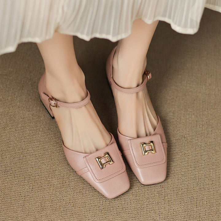 Elvane – Schnalle Cuir Mary-Janes