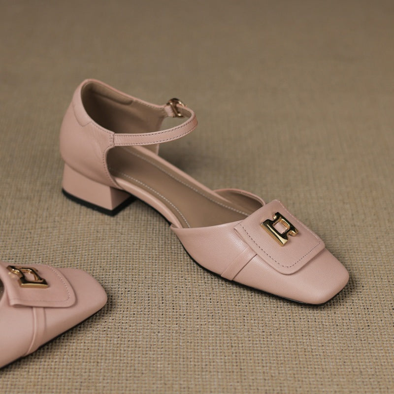 Elvane – Schnalle Cuir Mary-Janes