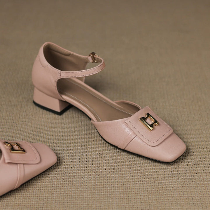 Elvane – Schnalle Cuir Mary-Janes