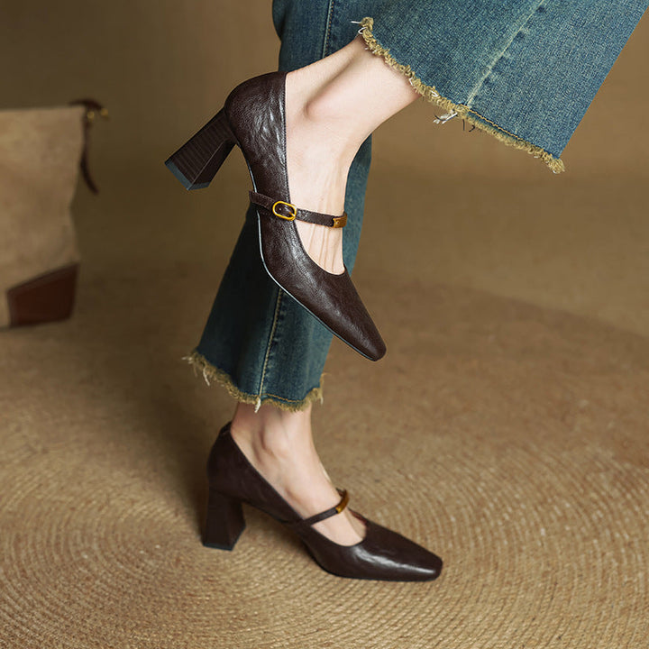 Caroline – Escarpins en Cuir