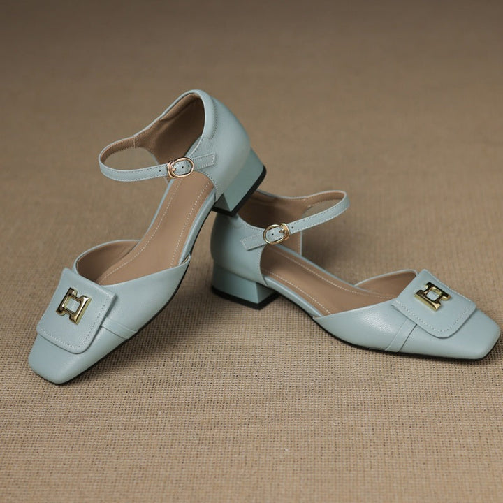 Elvane – Schnalle Cuir Mary-Janes