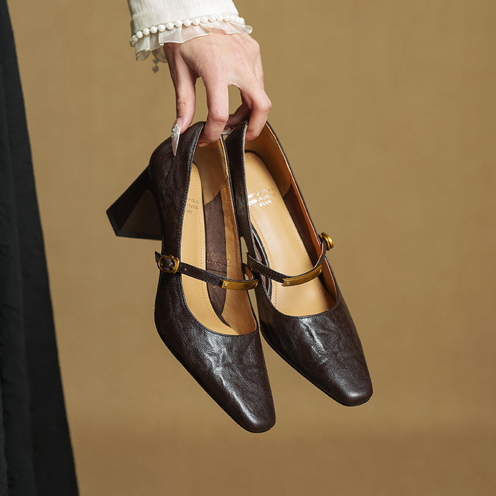 Caroline – Escarpins en Cuir