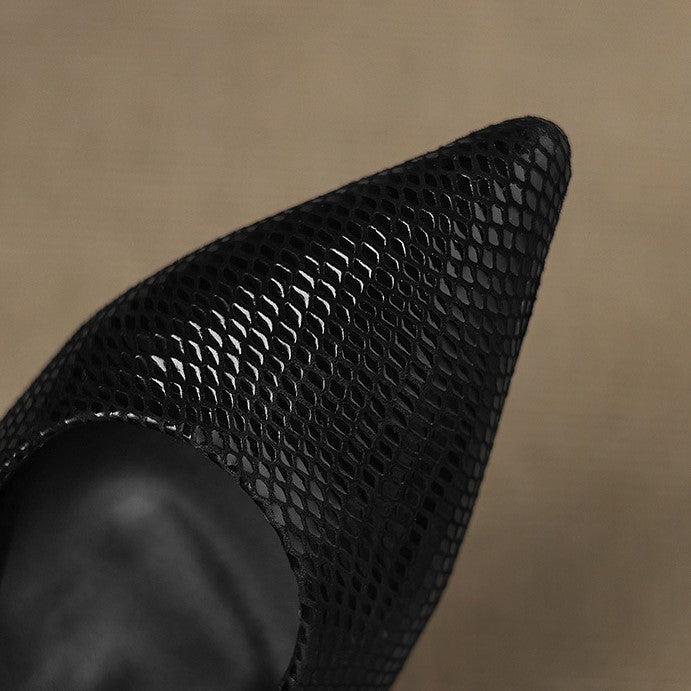 Céliane – Spitzleder Slingback-Pumps