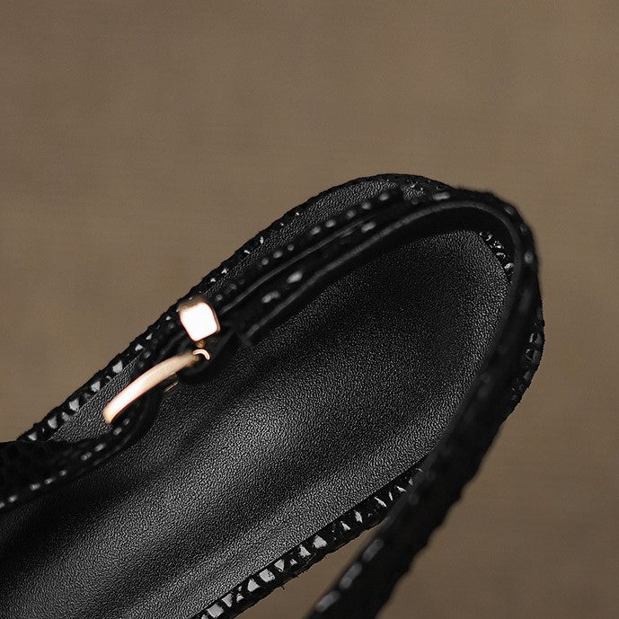 Céliane – Spitzleder Slingback-Pumps