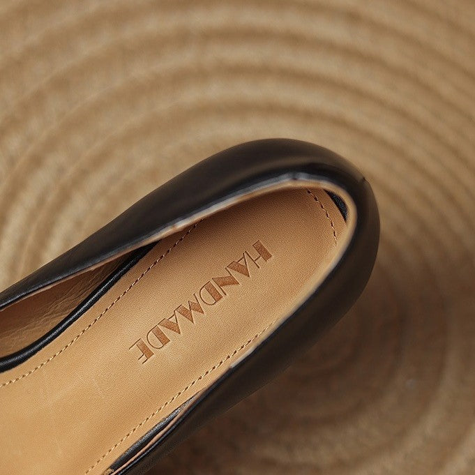 Oriel – Leder Quadrat Pumps