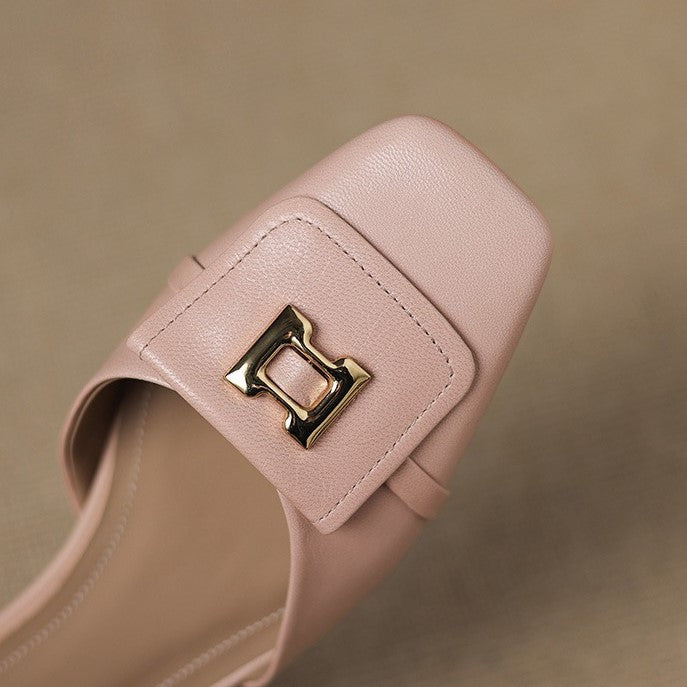 Elvane – Schnalle Cuir Mary-Janes