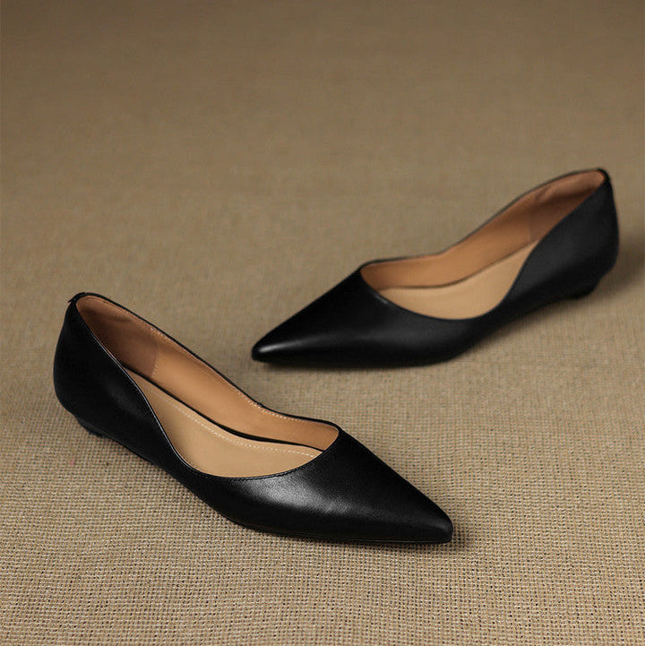 Andrée – Ballerines en Cuir Véritable