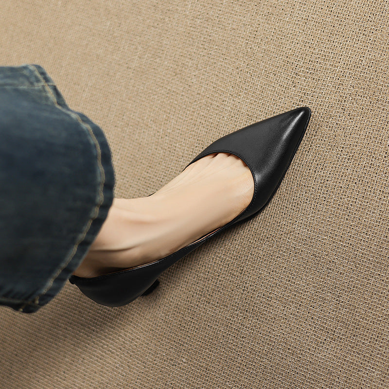 Calenne –Talons Kitten en Cuir