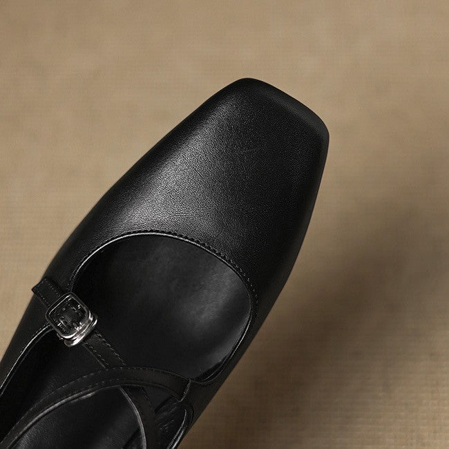 Béatrice – Leder Kitten Heels