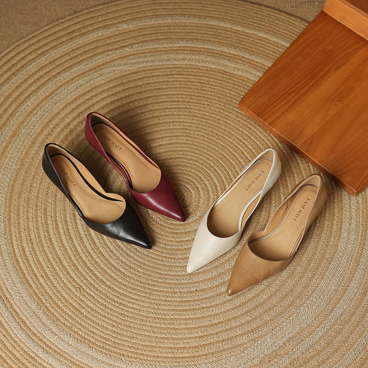Charlotte – Talons Kitten en Cuir