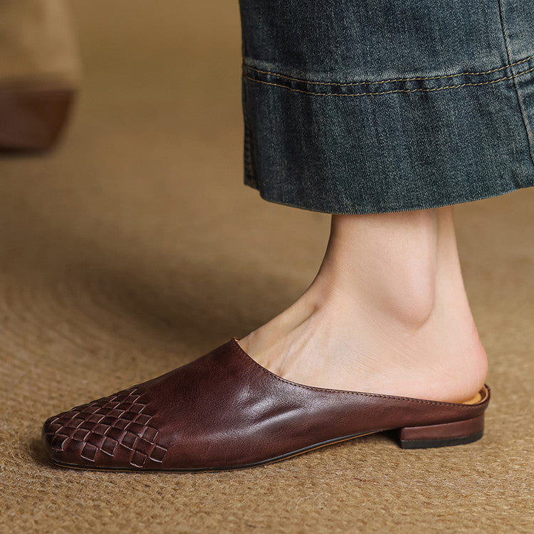 Viola – Mules en Cuir Véritable