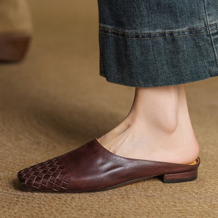 Viola – Mules en Cuir Véritable