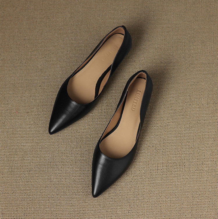 Andrée – Ballerines en Cuir Véritable