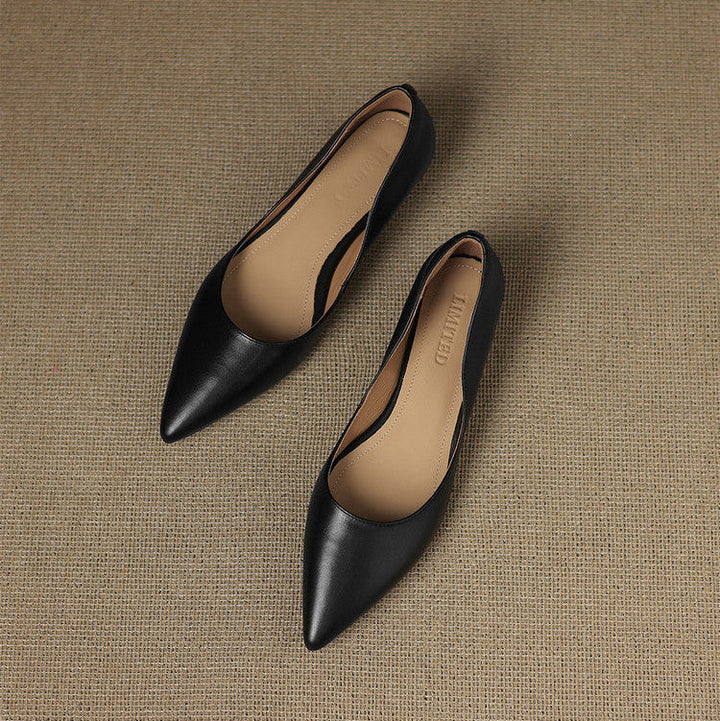 Andrée – Ballerines en Cuir Véritable