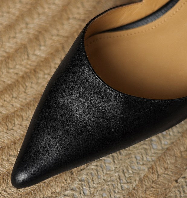 Charlotte – Talons Kitten en Cuir