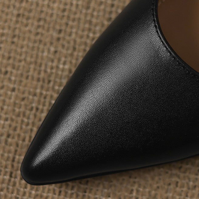 Calenne –Talons Kitten en Cuir