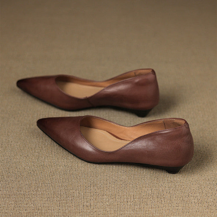 Andrée – Ballerines en Cuir Véritable