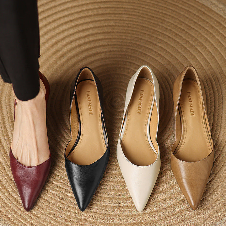 Charlotte – Talons Kitten en Cuir