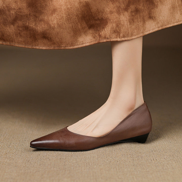 Andrée – Ballerines en Cuir Véritable