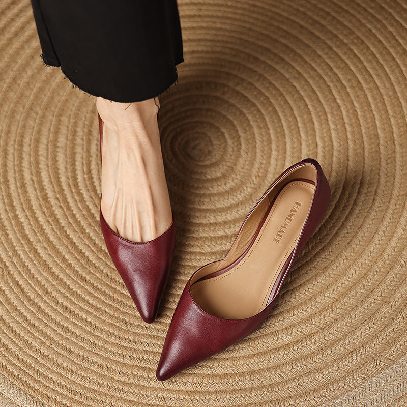 Charlotte – Talons Kitten en Cuir