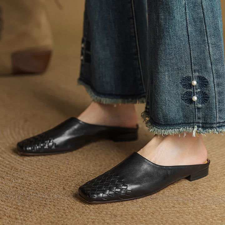 Viola – Mules en Cuir Véritable