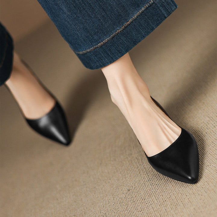 Andrée – Ballerines en Cuir Véritable
