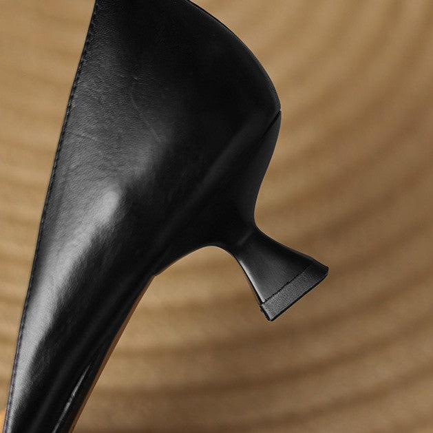 Charlotte – Talons Kitten en Cuir