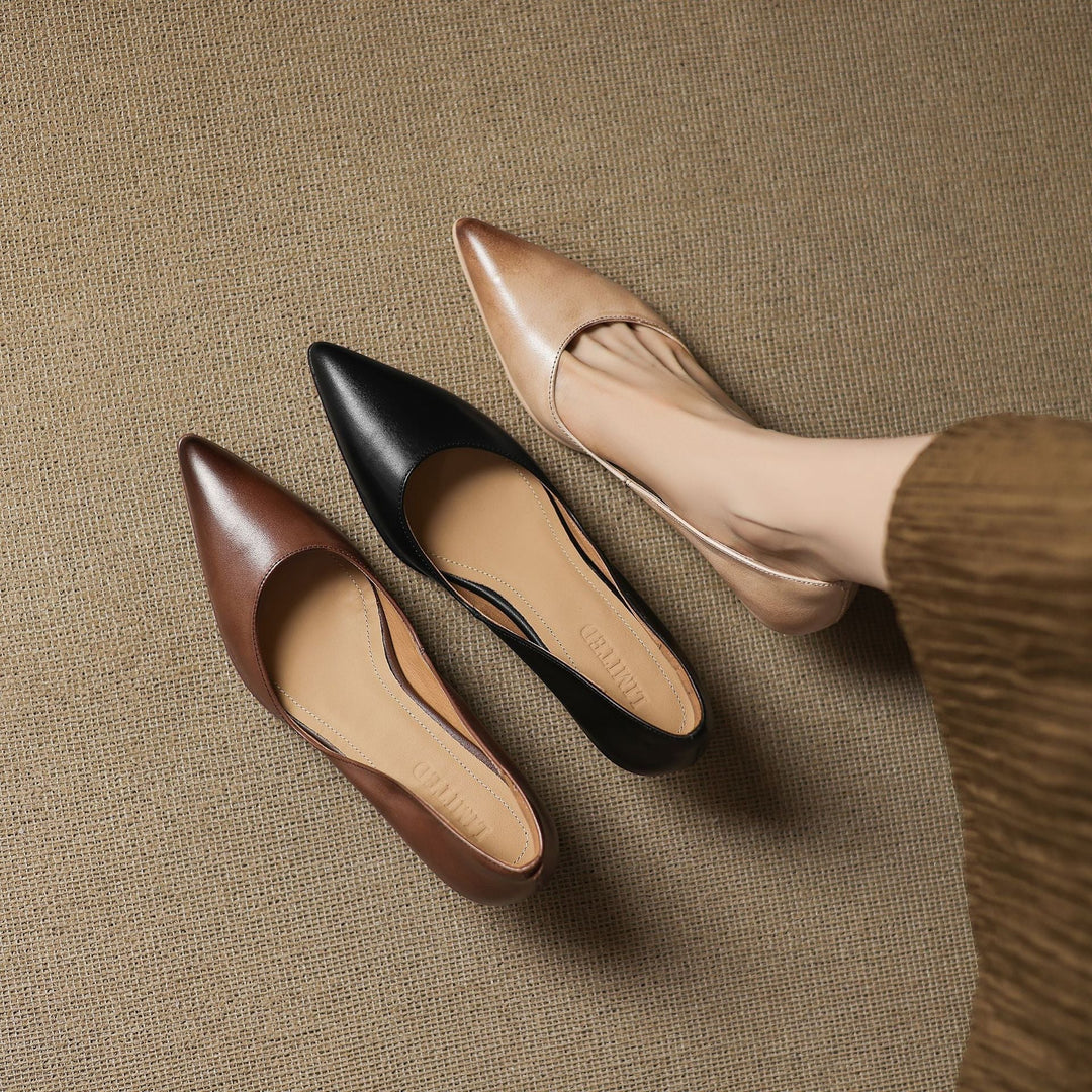 Calenne –Talons Kitten en Cuir