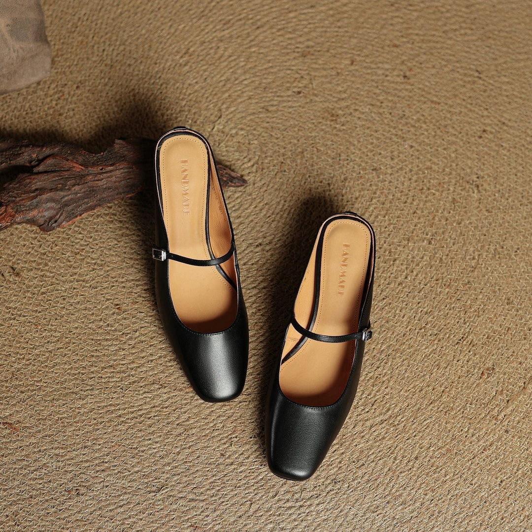 Aimée – Pantolettes en cuir