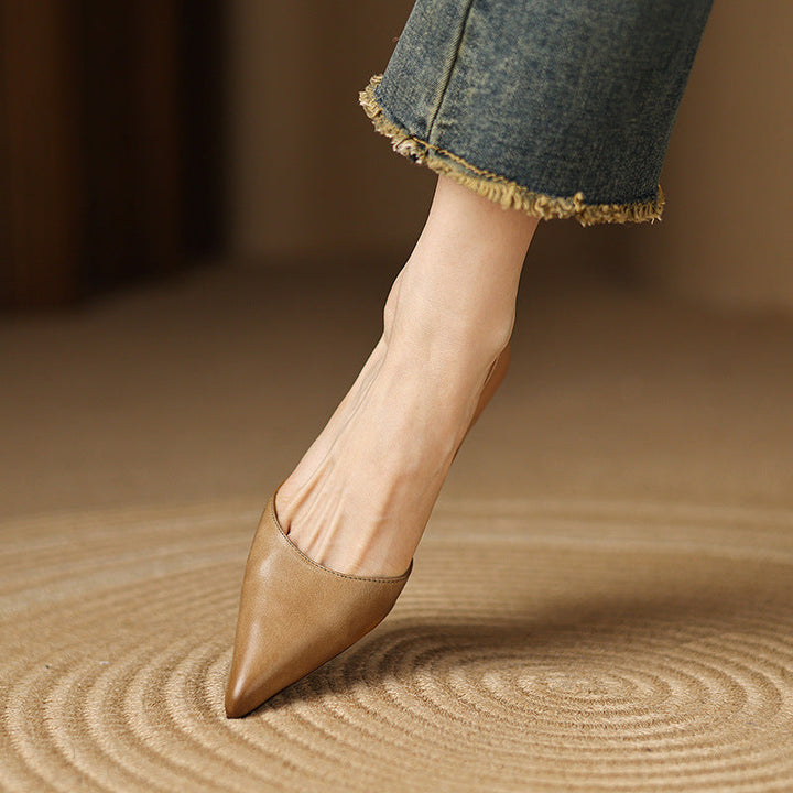 Charlotte – Talons Kitten en Cuir