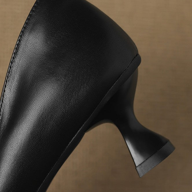 Calenne –Talons Kitten en Cuir