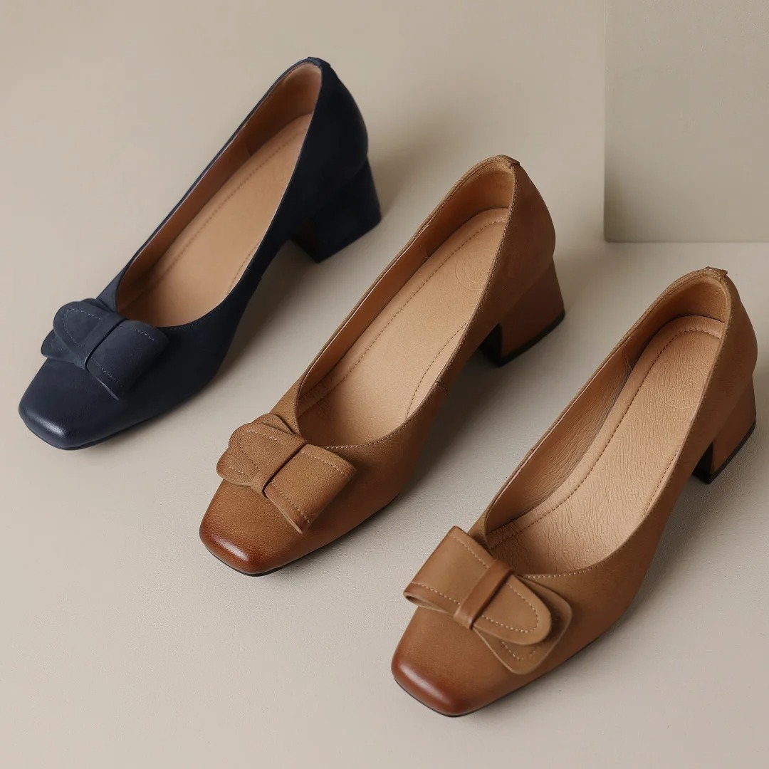 Roselle – Talons en cuir