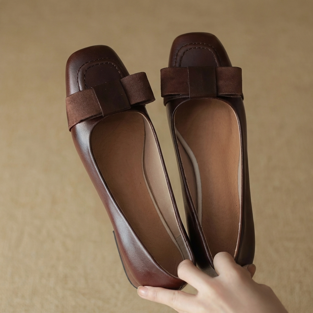 Camille – Ballerines en cuir Bogen