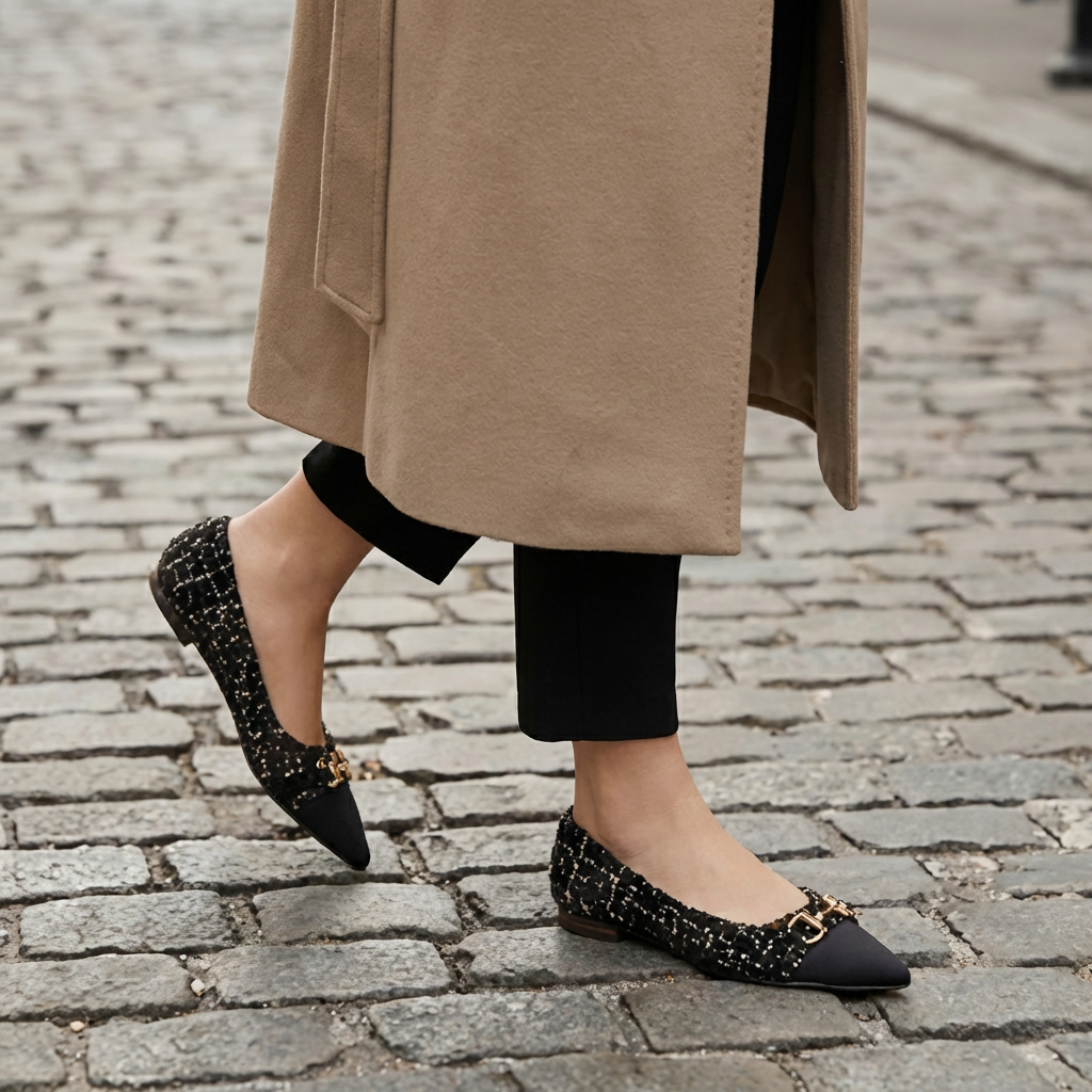 Verona – Ballerines Tweed