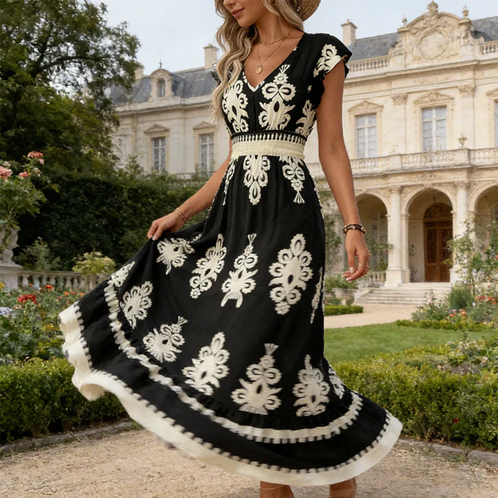 Camille – Robe maxi raffinée