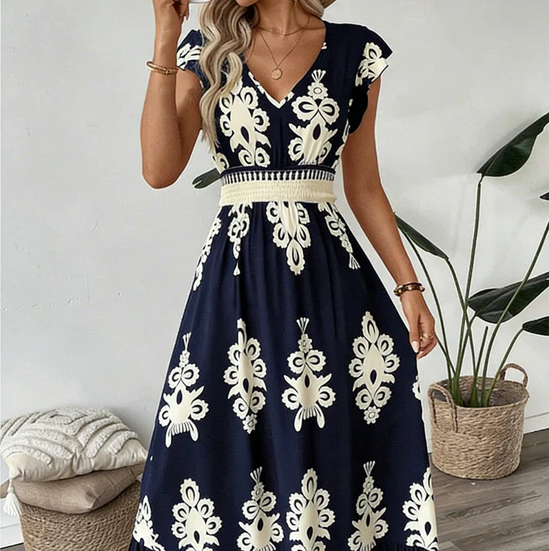 Camille – Robe maxi raffinée